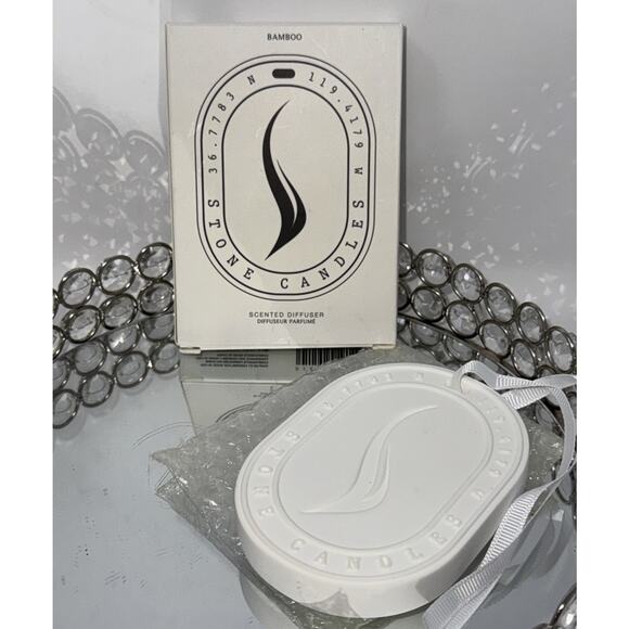 Stone Candles • Scented Oval Diffuser Bamboo • BNIB NEW IN BOX - Picture 4 of 5